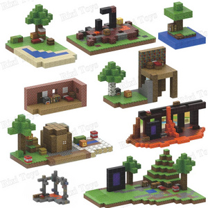 My World Minecraftting 10-300pcs New Pixel Model Cube Creative DIY Toys For Children Educational Toy Magnetic Building Blocks