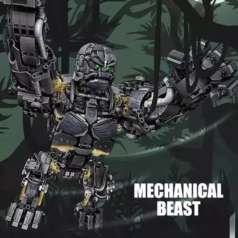 City Technical MOC Primal Titan Mechanical Gorilla Transformation Robot Model DIY Bricks Toys For Boys Building Blocks Sets