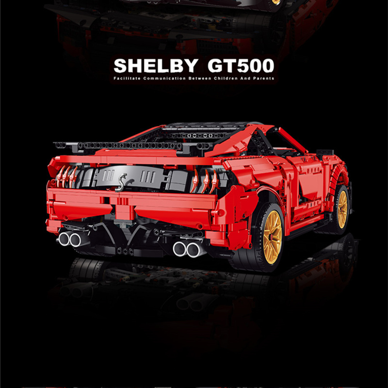 K135 1:8 Scale Remote Shelby GT500 Super Fast Racing Car K135 Model Building Blocks Bricks Technical Set Furious Toys