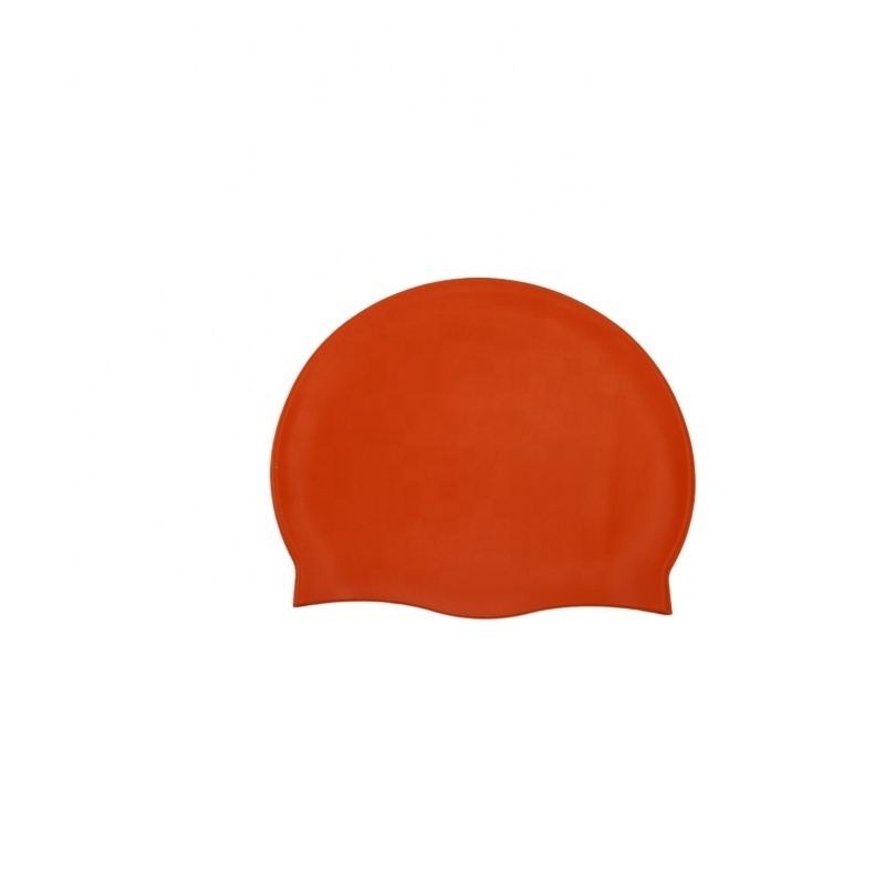 Wholesale Bathing Stretch Swim Pool Seaside Water Sport Swimcap Elastic Turban Solid Color Flat Swimming Cap Hat