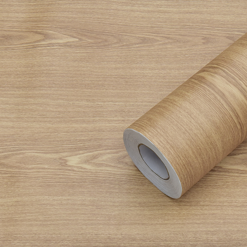 Real Wood Tactile Sensation Surfaces Easy to Clean Wood Grain Peel and Stick Decorative Self-Adhesive Film for Furniture