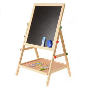 Wholesale Wooden Double-sided Magnetic Children's Drawing Board Blackboard Toys Custom-made Wooden Drawing Board