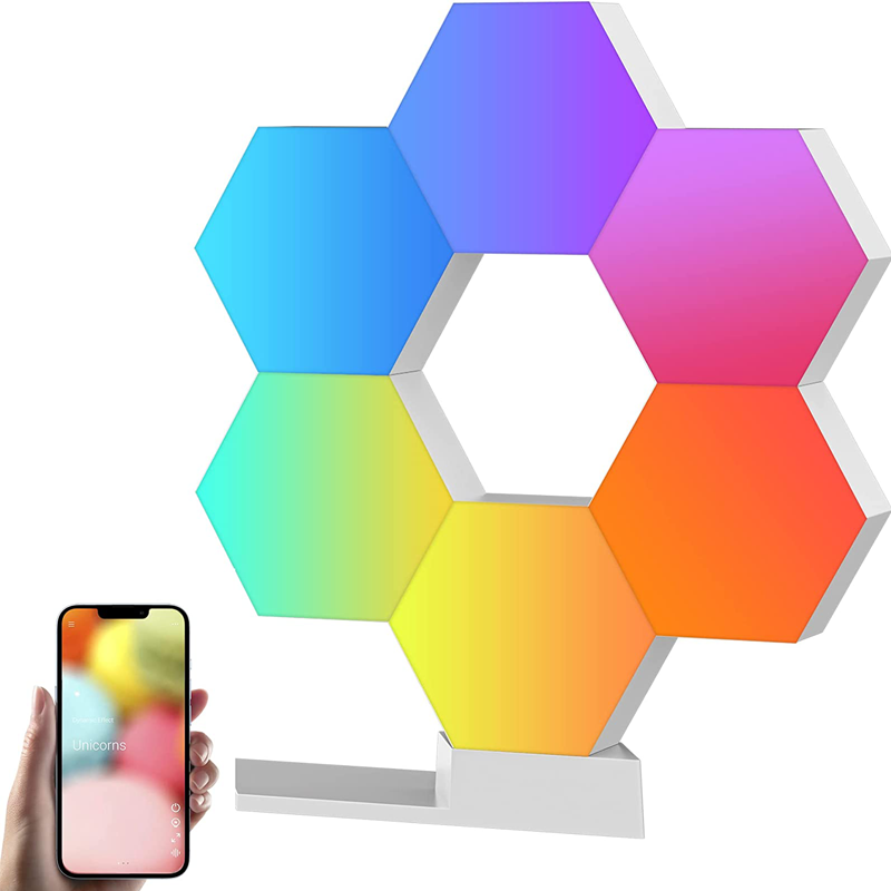 DIY Tuya App Hexagon Wall Light Led Panel Modular Gaming Hexagon Lights For Bedroom Children Room