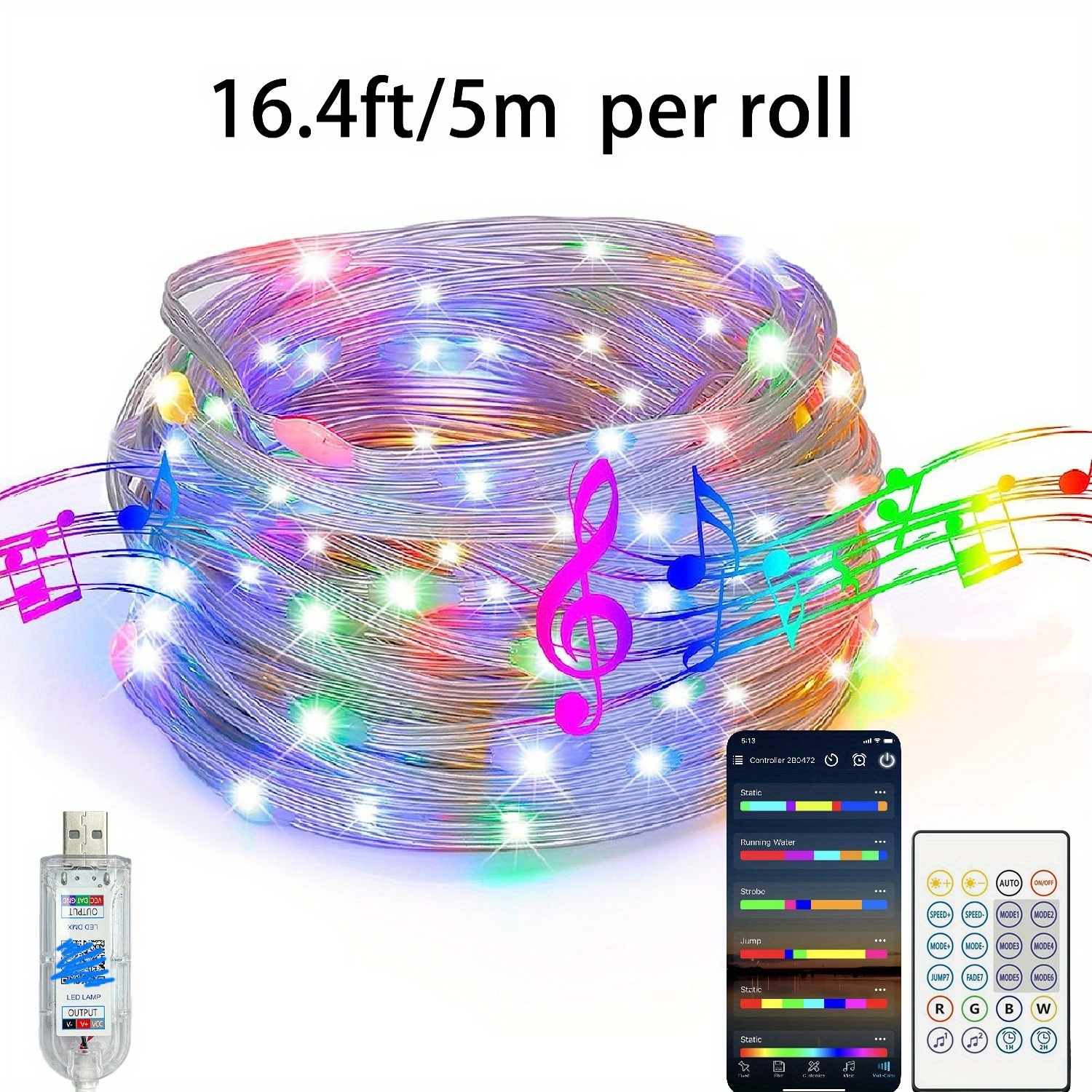 Tuya XRIVER 200/100 Leds Solar Powered Rope Tube String Lights Outdoor Waterproof Fairy Lights For Christmas Yard Decoration