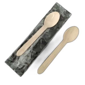 Eco-friendly disposable and inexpensive knife fork korean wooden spoon set disposable spoon wooden