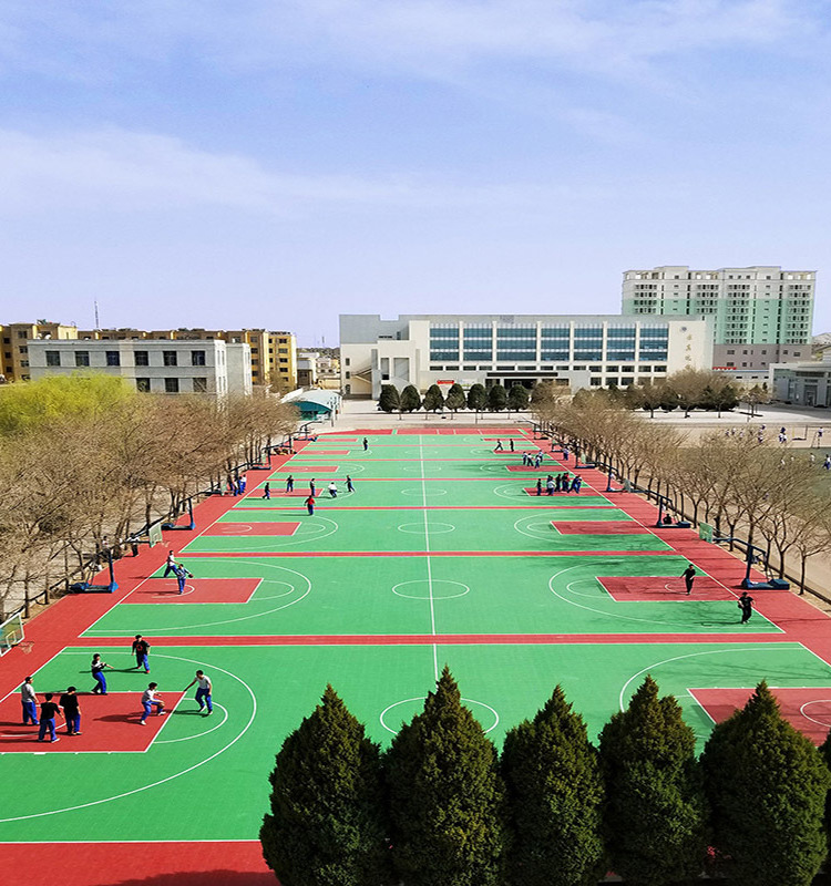 30x30CM Multi-Purpose Removable Plastic Pp Sport Court Tiles Artificial Grass Sports Flooring For Gym