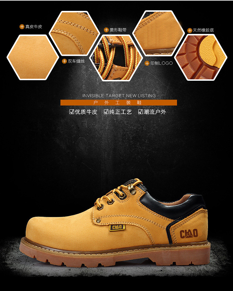 2024 work shoes men black safety boots for work Steel toe Anti smash puncture proof Safety Shoe Man for work & safety shoes