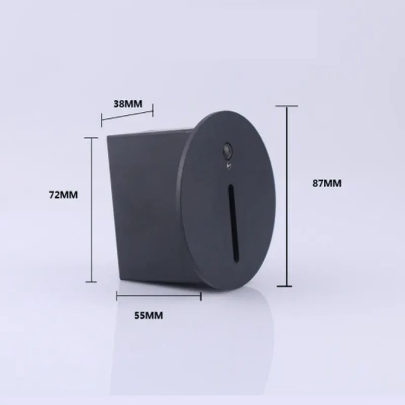 Round One Beam Human Sensor Light Recessed Corridor Corner Steps Staircase Tread Lights