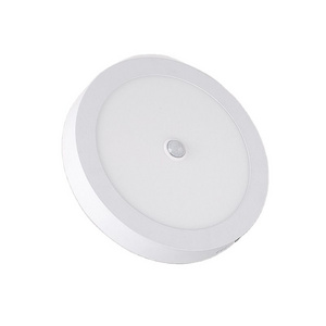 Panel Light Ceiling Sensor Panel Light Round Surface Mount Body Sensor Hallway Parking Lot Downlight Fixture