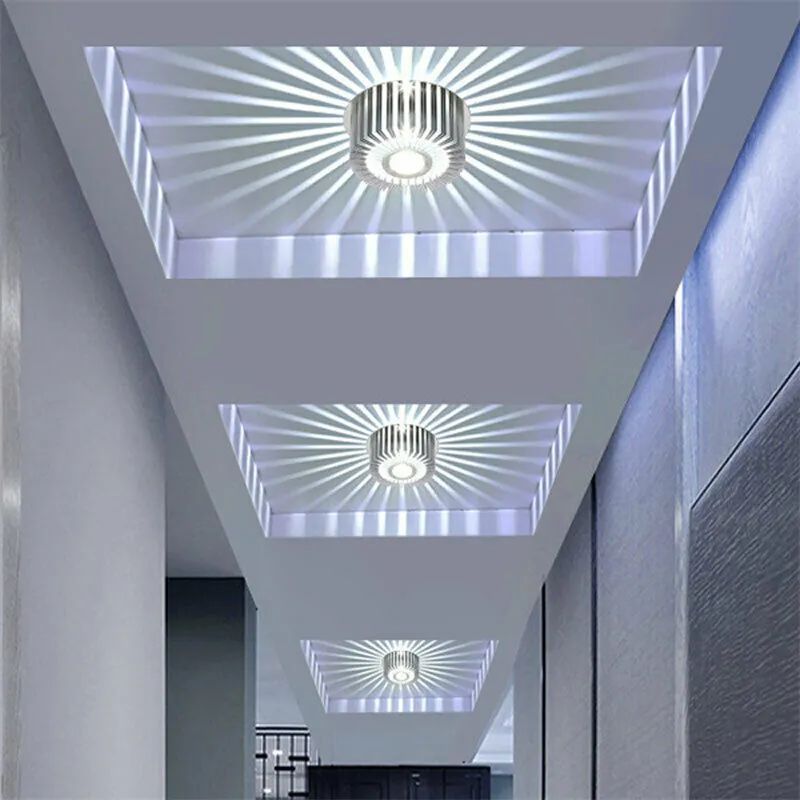 Hot Selling Modern RGB Colorful LED Porch Ceiling Lights Recessed Mounted LED Ceiling Lamp