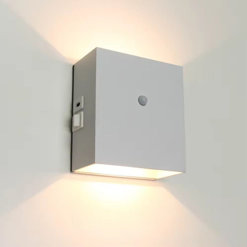 Magnetic Wall Light with Sensor Wiring Free Rechargeable Lights Patio Villa LED Up and Down Sensor Wall Lights