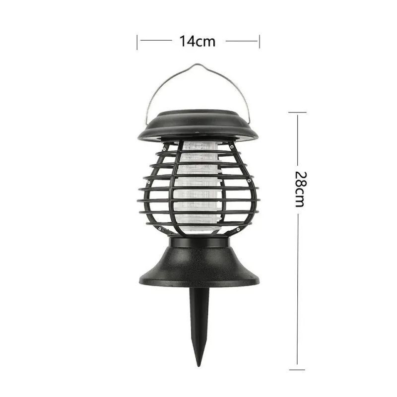 Pest Control Lamp Portable Bug Zapper Mosquito Killer Lamp Waterproof Solar Power UV Mosquito Trap