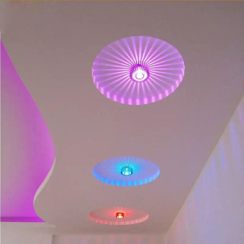 Hot Selling Modern RGB Colorful LED Porch Ceiling Lights Recessed Mounted LED Ceiling Lamp