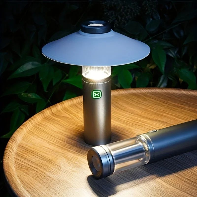 Cross Border Multifunctional 3-in-1 Camping Light Ultra Long Life Fast Charging Magnetic Camping Fishing Portable Flashlight