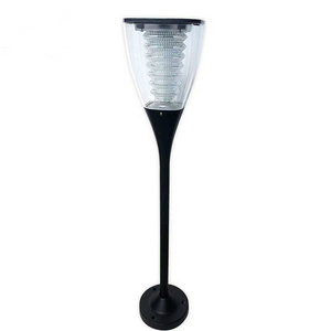 Garden Solar Led Pillar Light Waterproof Decoration and Lighting All in One Lamp Solar Powered Outdoor 80 Warm ABS IP65 DC 6V