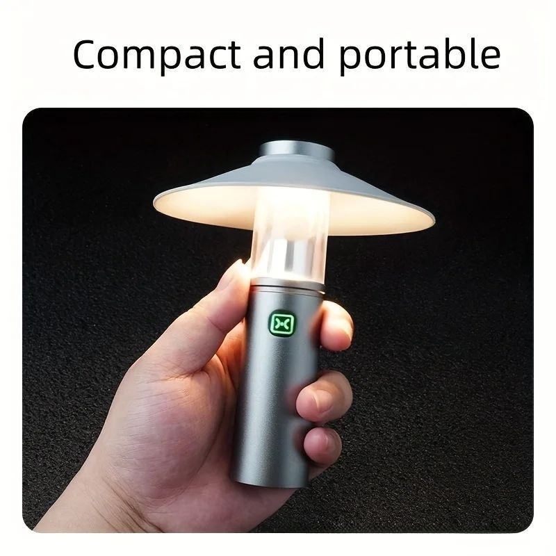 Cross Border Multifunctional 3-in-1 Camping Light Ultra Long Life Fast Charging Magnetic Camping Fishing Portable Flashlight