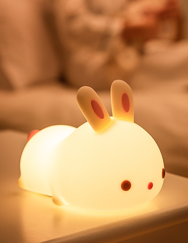 New LED Night Light for Kids Cute Animal Shapes Silicone Table Lamp USB Rechargeable Cordless Baby Night Light Kidsroom Bedroom