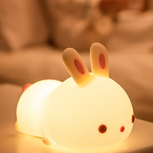 New LED Night Light for Kids Cute Animal Shapes Silicone Table Lamp USB Rechargeable Cordless Baby Night Light Kidsroom Bedroom