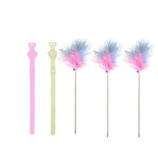 Interactive Feather Collar Cat Toy Cat Wand Neck Toys for Cat