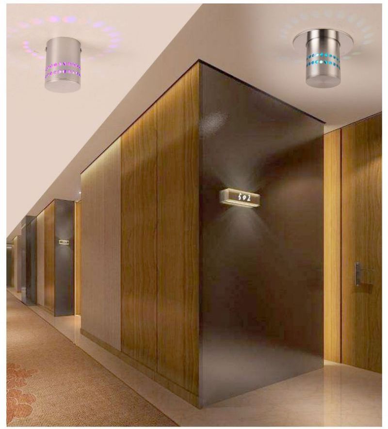 Led Modern Indoor Home Wall Lights Creative Aluminum Spiral Light Round Corridor Aisle Background Wall Decorative Lights