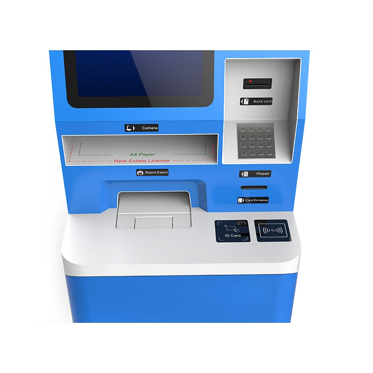 Custom touch screen bill payment banking atm machine cash atm solution atm system