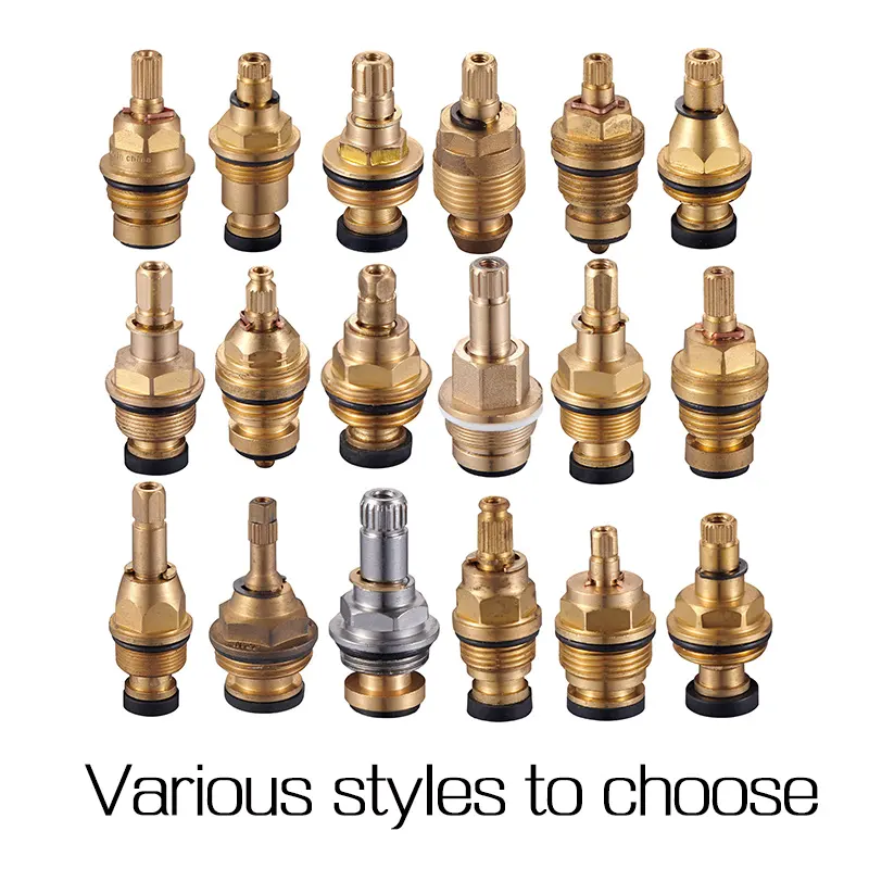 Applicable Egypt brass spline faucet part tap spindle ceramic disk brass filter fitting