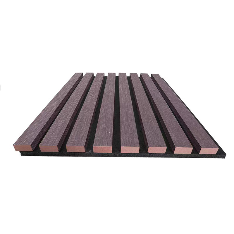 Strip Sound Proof Wall MDF Soundproofing Board Acoustic Panels Decorative Interior Wood PET Art Panel