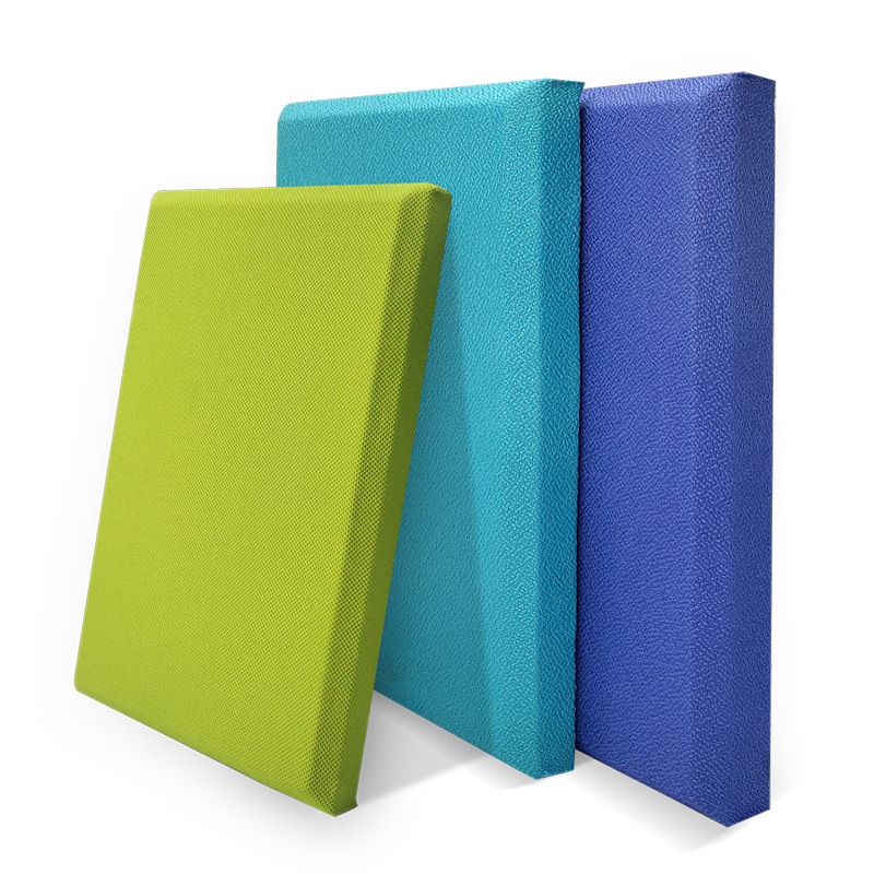 Absorbing material fabric acoustic wall panels for home theater