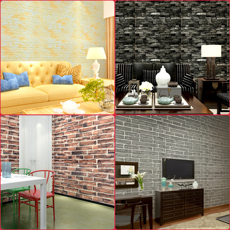 modern peel and stick wall tiles foam 3d wall panel sticker self adhesive