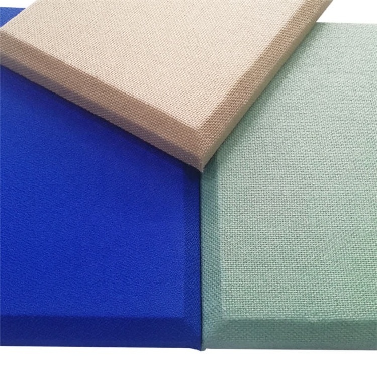 Absorbing material fabric acoustic wall panels for home theater