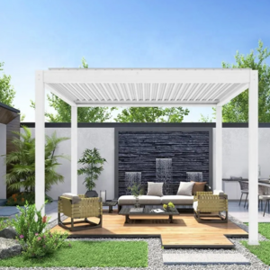 Exporting Durable Sun Shade Motorized Pergola Kits For Modern Houses bioclimat aluminum pergola sun louver