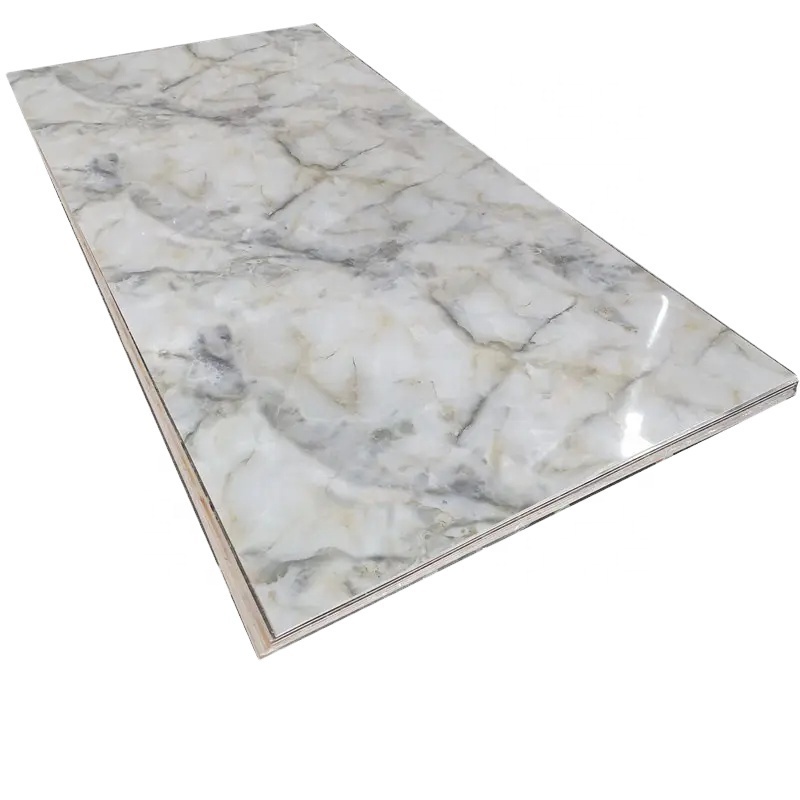 Factory Marble Uv Board Indoor Protective Wall Uv Marble Sheet Pvc Wall Panels Decoration