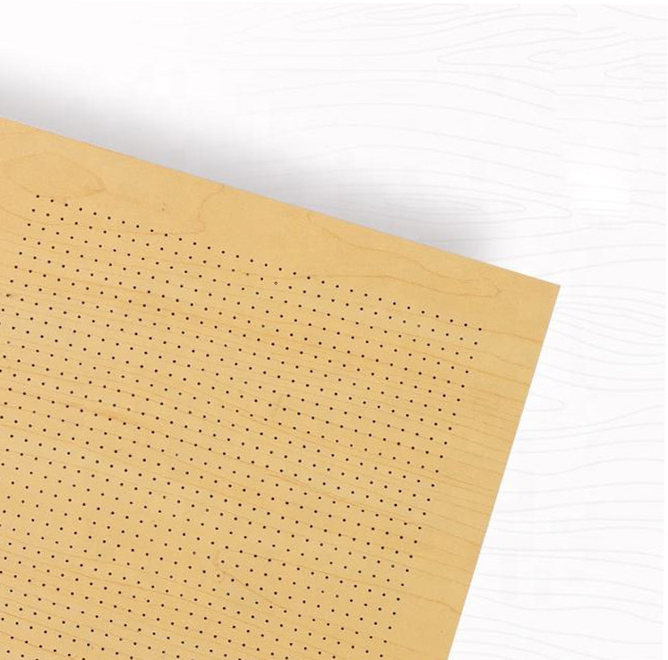 micro perforated sound absorbing wall cladding wood panel series Guangzhou 3d Model Design