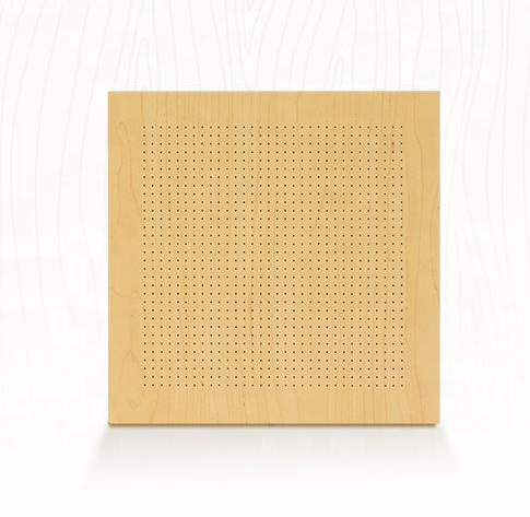 micro perforated sound absorbing wall cladding wood panel series Guangzhou 3d Model Design