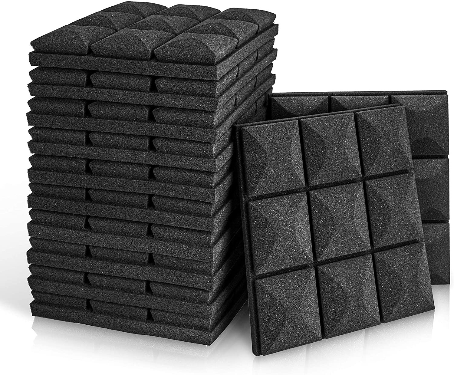 30x30cm Studio Acoustic Foam Sound Insulation Panels Sound Proof Wall Panels for KTV Bar Drum Room Home 2.5/5cm Thickness