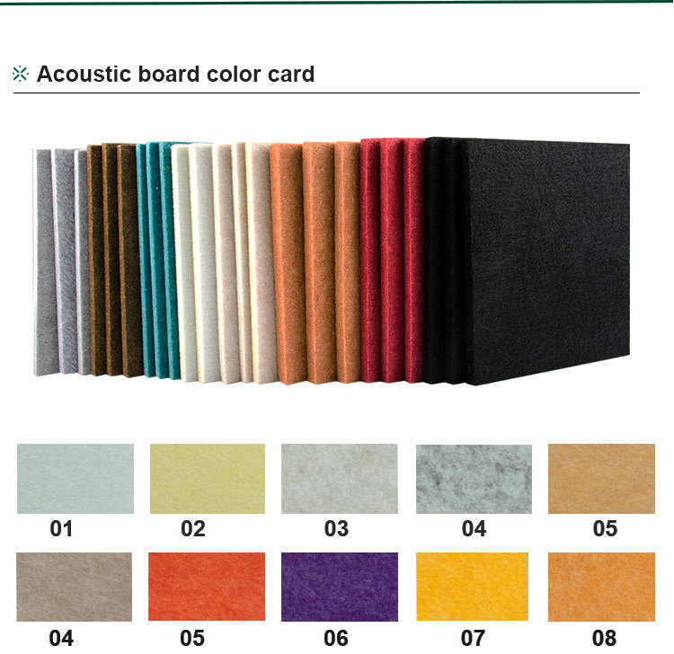 Sound proofing acoustic felt panel acoustic polyester panel noise reduction wallpaper 3d polyester fiber acoustic panel