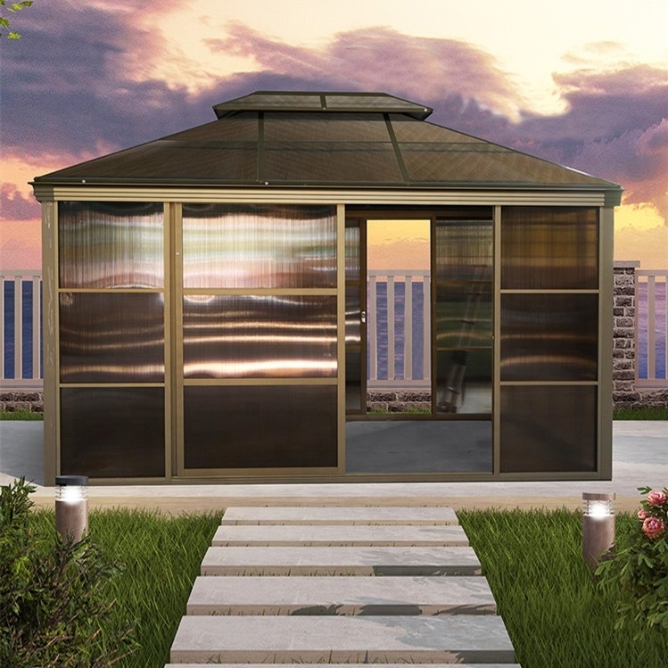 Outdoor Aluminum Sun Room Modern Design  House Gazebo Gazebos For Patio Screen House Room