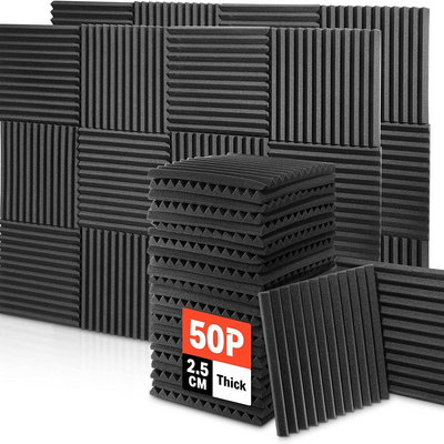 Bonno Acoustic Foam Panels Tiles Wedge Soundproofing Foam Noise Cancelling Foam For Studios Recording Home Studios Offices