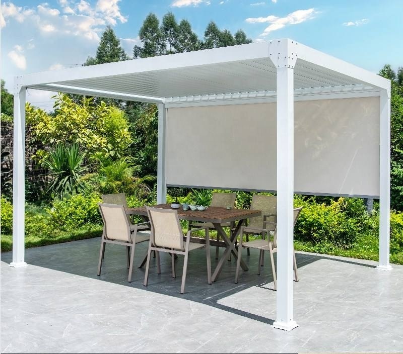 Exporting Durable Sun Shade Motorized Pergola Kits For Modern Houses bioclimat aluminum pergola sun louver