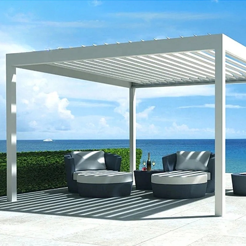 Exporting Durable Sun Shade Motorized Pergola Kits For Modern Houses bioclimat aluminum pergola sun louver