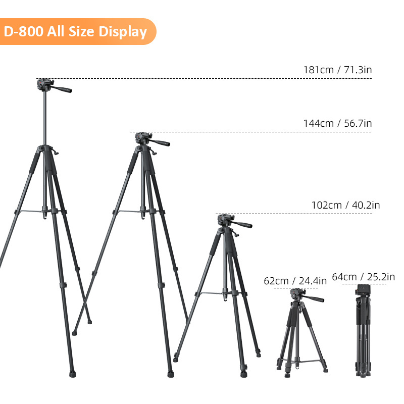 Professional Photography Light Weight Flexible Portable Dslr Slr Video Camera Mount Tripod Stand For Canon / Nikon Camera