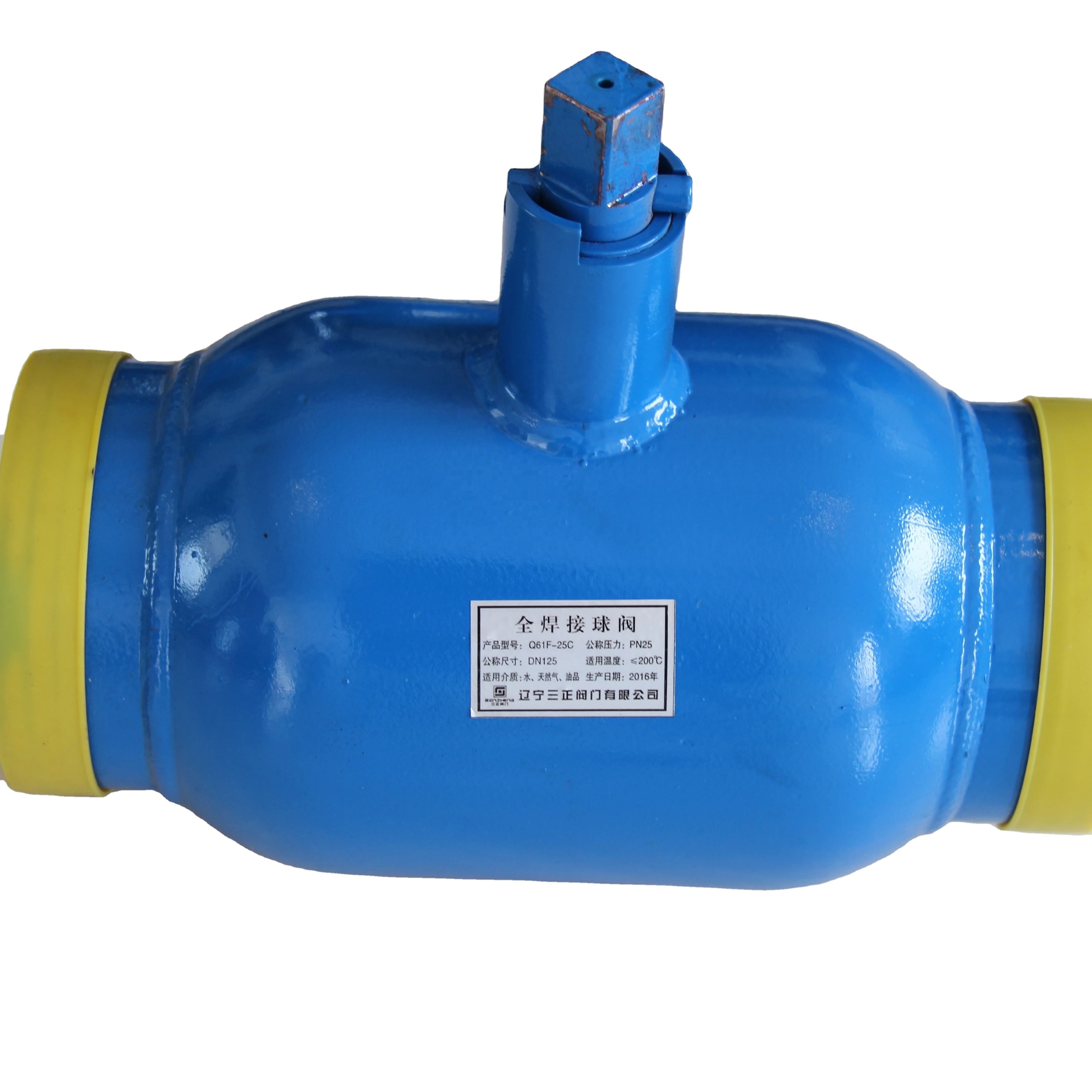 STAINLESS STEEL SOFT SEAL BALL VALVE Q361F DN 125 WATER/GAS WITH LOW PRESSURE MEDIUM TEMPERATURE PRODUCED IN LIAONING