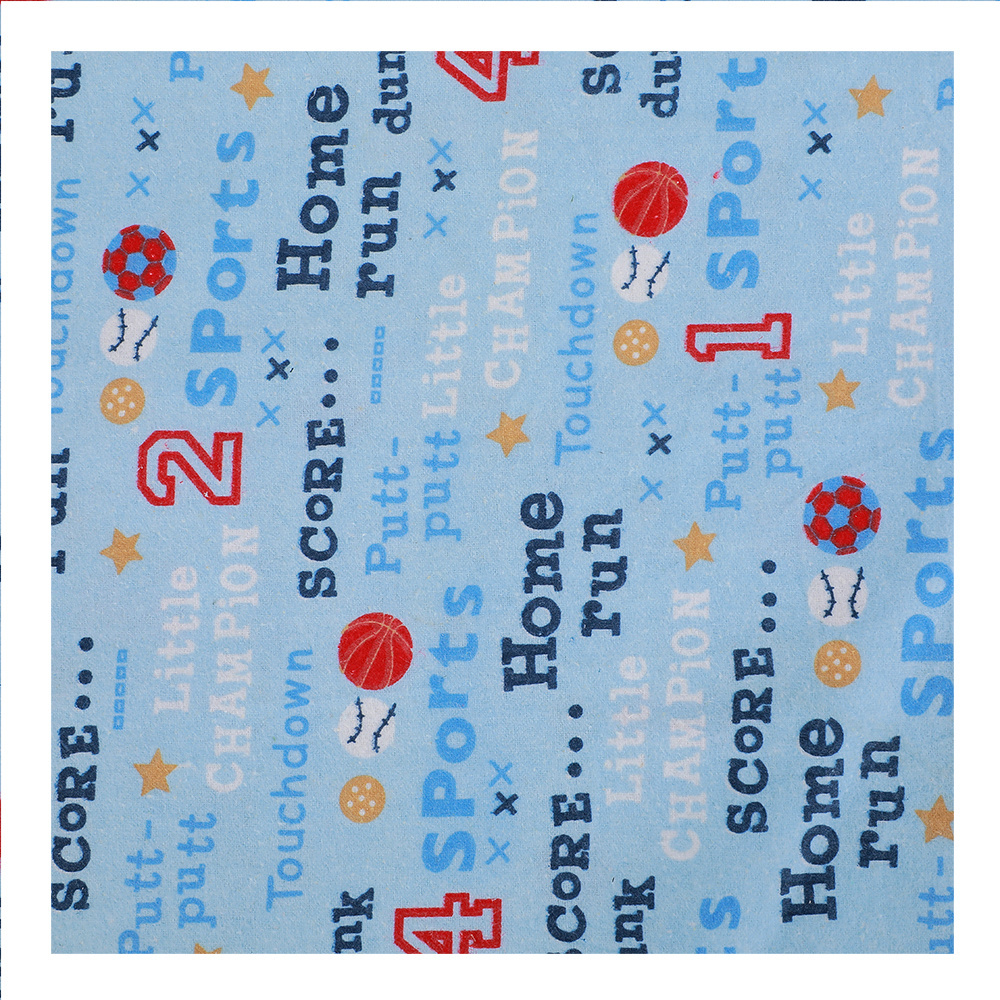 Wholesale And Good Quality 100% Cotton Brushed Print  Flannel Fabric For Children And Baby Garment