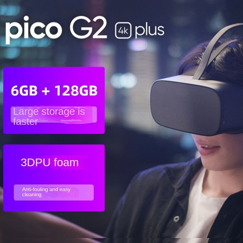 PICO G2 4K Plus All in One VR Headset Support SDK With 5.5 inch Display 75Hz Refresh Rate 101 FOV 3Dof 4G 64G VR Glasses