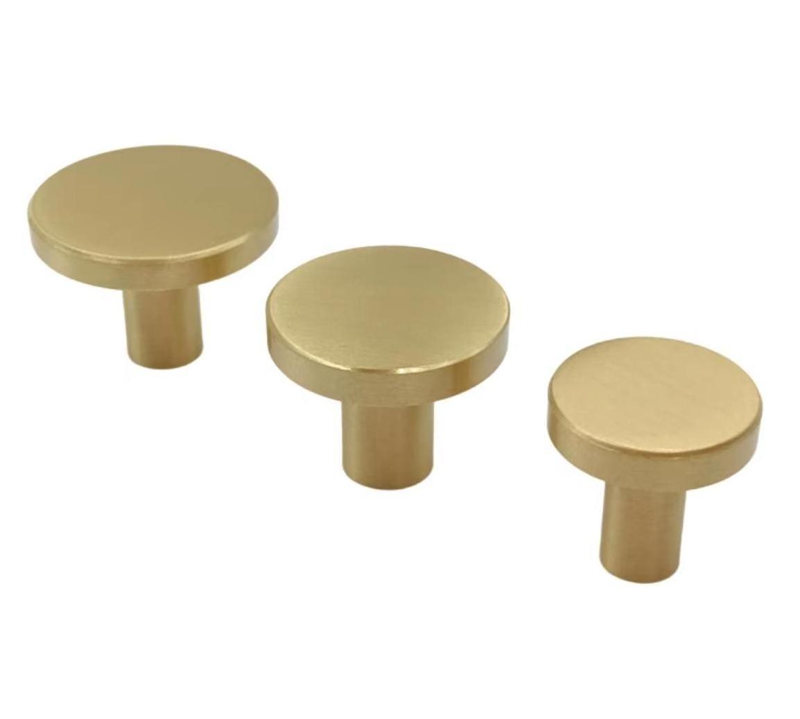 Cabinet Knobs Brass,Brass Kitchen Door Knobs,Solid Brass Handle Knobs Product