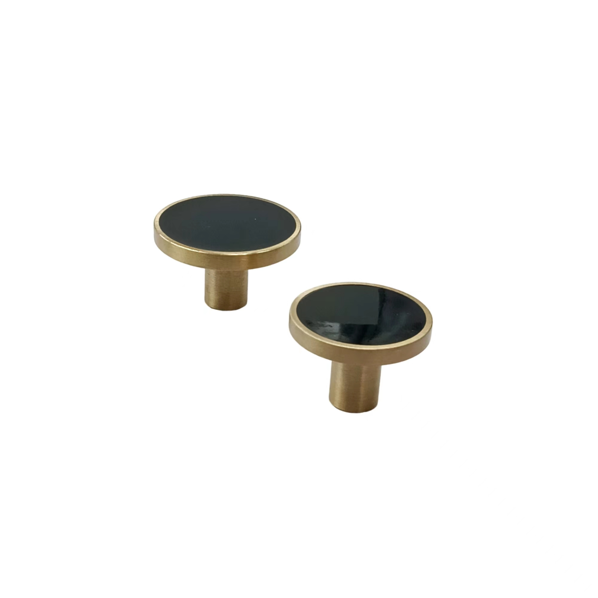 Furniture brass luxury black door handles, modern indoor door handles, brushed solid brass cabinet handles furniture products