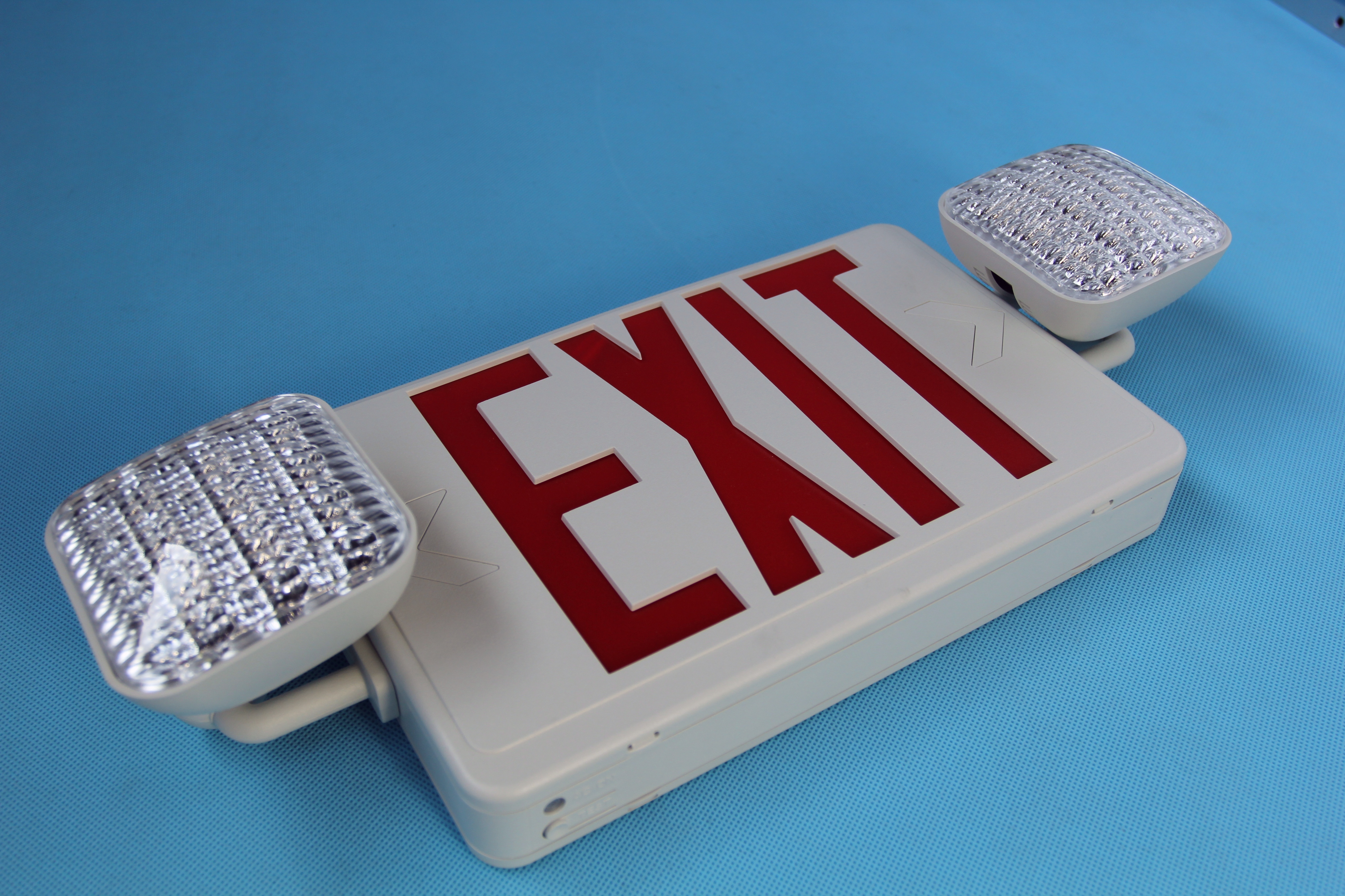 Exquisite Workmanship Rechargeable Emergency Exit Sign Light Combo With Backup Battery