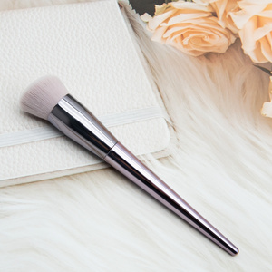 2024 Essential Lavender Angled Foundation Face Makeup Brush with Custom Logo for Foundation Concealer Contour Application