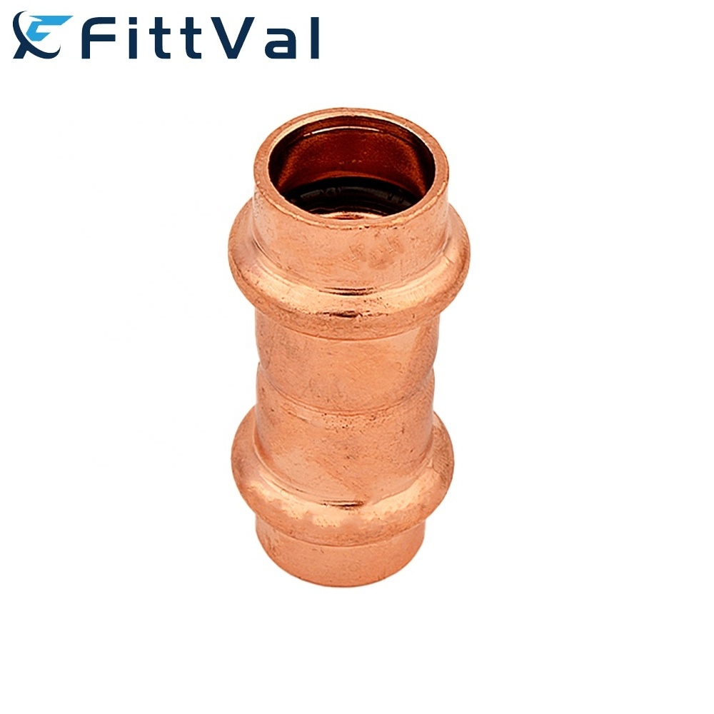 Custom Free Sample V Press Copper Fittings Elbows Copper Press Fittings Water Pipe and Fitting