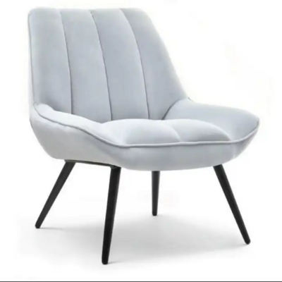 High Quality Velvet Upholstered Chair  Luxury modern accent chair living room furniture home furniture sofa metal base chair